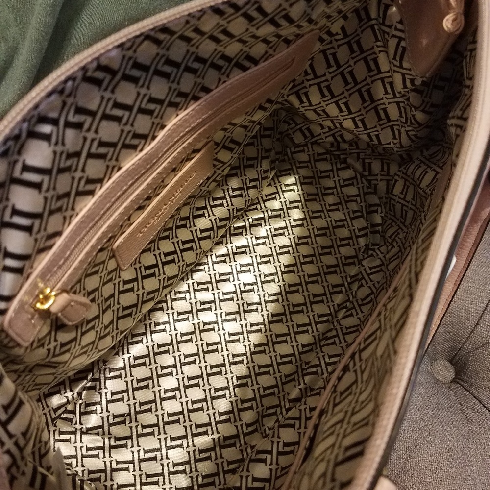 Tignanello Light Pink Quilted Satchel Purse - Picture 5 of 5